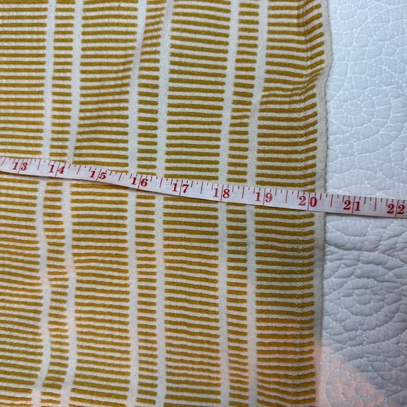 Anthropologie Tan and White Boxy Blouse - Picture 9 of 10